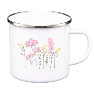 Kubek emaliowany VIRTUO 10cm/0,75L wzór 1